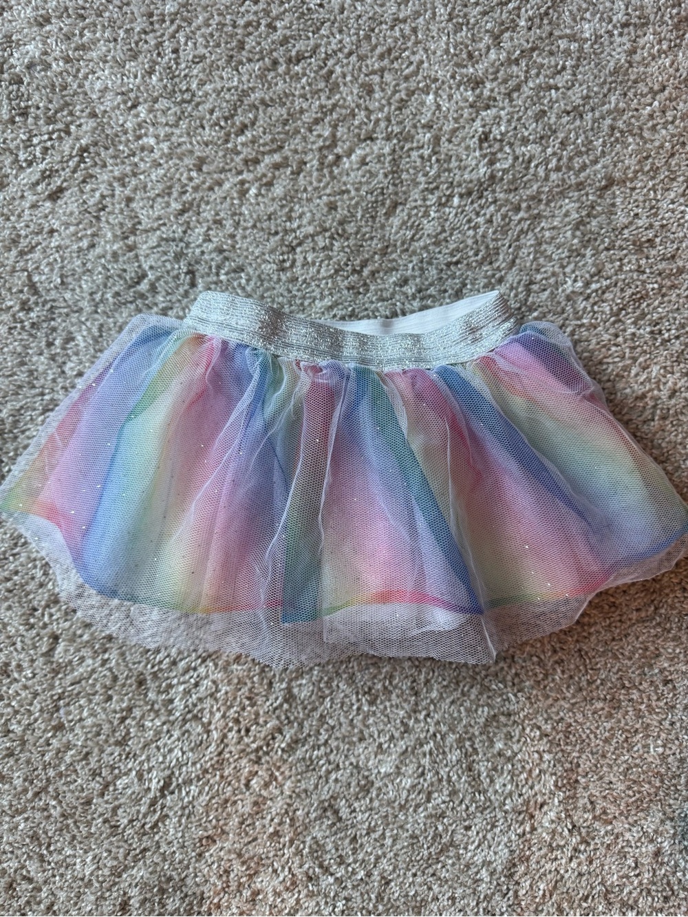 Toddler Girls Rainbow Tutu Princess Dress-Up Set 12–18 Months Tiara Wand Costume - Picture 2 of 10